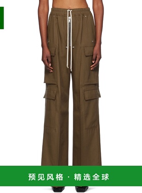 香港直邮Rick Owens 抽绳休闲裤 RP02D3327WGP羊毛阔腿裤