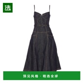 蓝色 香港直邮SELF Denim 815MABLUE SS2026 PORTRAIT 女士连衣裙