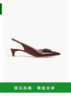 1h可退 香港直邮Rupert Sanderson 女士 Misty 精饰皮质露跟浅口