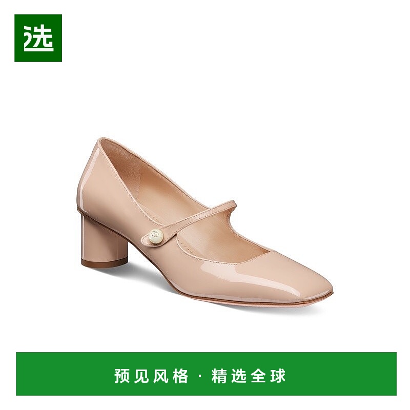 1h可退 欧洲直邮Dior 迪奥 女士浅褐色牛皮中跟鞋新款