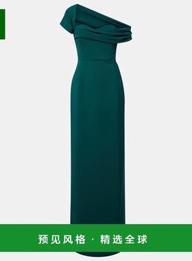 香港直邮CAROLINA HERRERA 女士 cr&ecirc;pe 花朵露肩礼服连衣裙