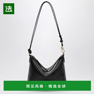 1h可退 香港直邮LOEWE 罗意威 女士 PUZZLE CLUTCH 折叠黑色包包