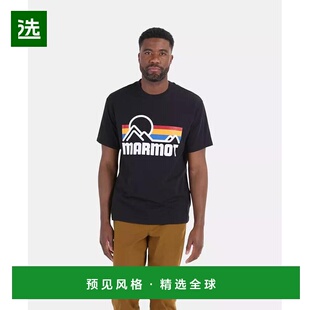 1h可退 【美国直邮】Marmot男士运动T恤舒适透气 运动休闲 简约时