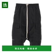 黑色 香港直邮RICK 抽绳短 RU01F2389FT09 SS2026 OWENS 女士短裤