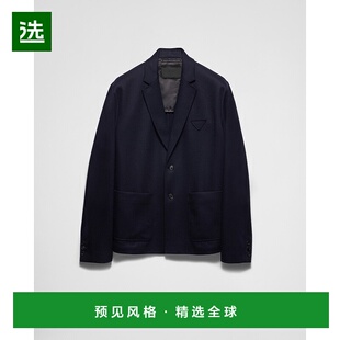 羊毛直筒西装 男装 夹克 2025 欧洲直邮PRADA