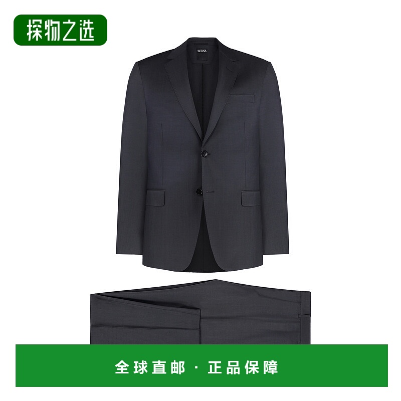香港直邮Zegna 单排扣西装套装 28QCGN917703A9