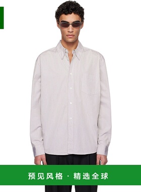 1h可退 香港直邮Our Legacy 男士 白色 & 紫色 Beyond BD 衬衫 M2