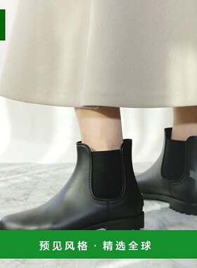 【日本直邮】FinFin[Fin]SideGore雨靴(黑色)尖头雨鞋秋冬女时装