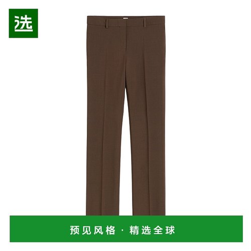 香港直邮Toteme 腰带环休闲裤 244WRB0220FB0061羊毛直筒裤