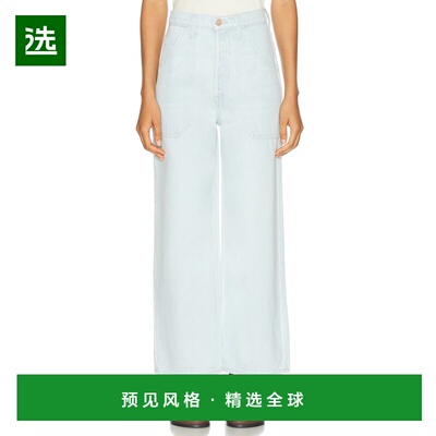 香港直邮mother 女士 Smoothie 高腰木匠及踝牛仔裤 107481321