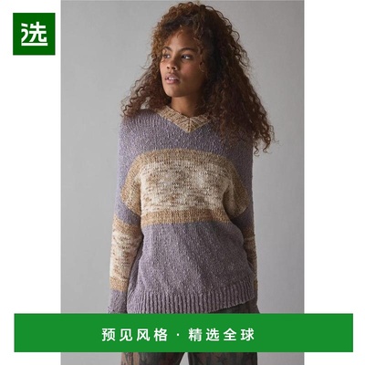 1h可退 【美国直邮】bdg 女士 毛衣条纹针织衫高档流行穿搭时尚百