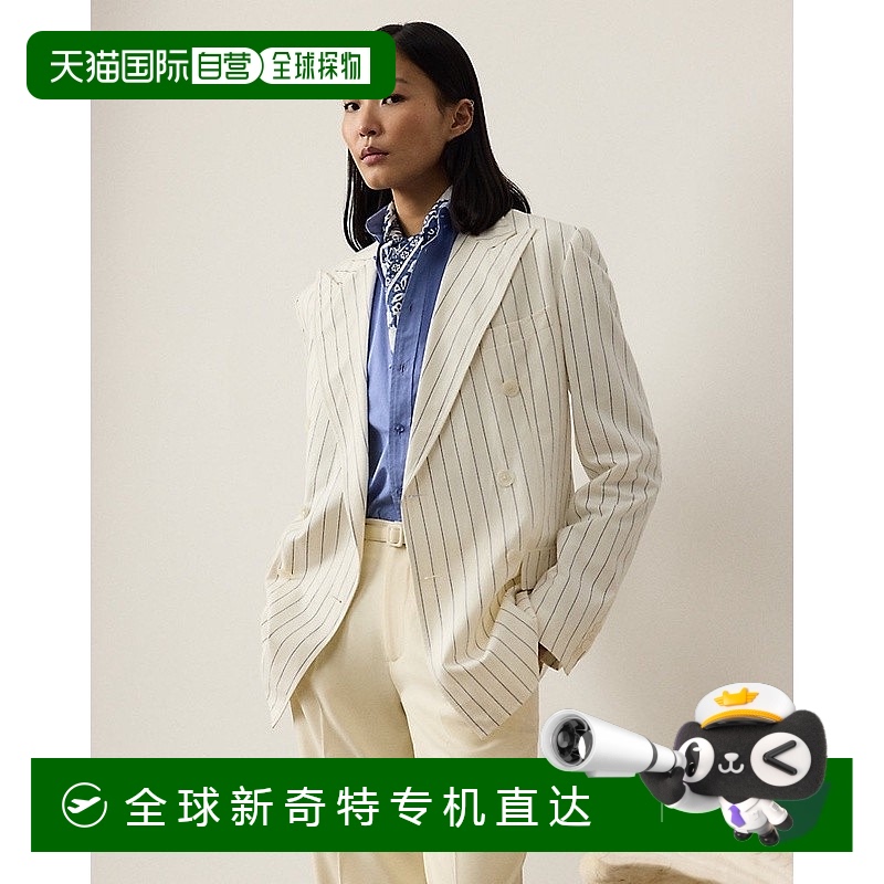 欧洲直邮RalphLauren拉夫劳伦 Bennet 水洗条纹夹克
