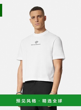 香港直邮Versace 徽标T恤 10157381A11054范思哲短袖