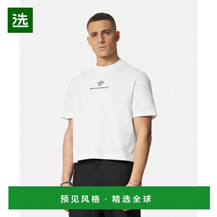 香港直邮Versace 徽标T恤 10157381A11054范思哲短袖
