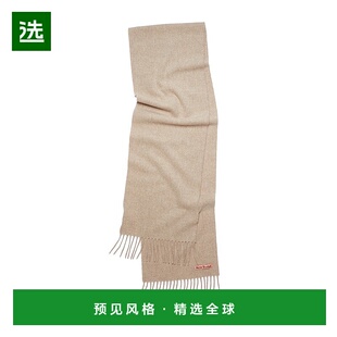 欧洲直邮ACNE STUDIO 23新款 男女同款燕麦米色纯羊毛流苏围巾围