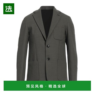 1h可退 【美国直邮】LIU JO 男装西服 单排扣千鸟格西装外套 修身