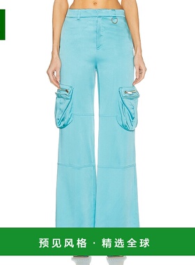 1h可退 香港直邮Blumarine 蓝色情人 女士 阔腿工装裤 2P084A