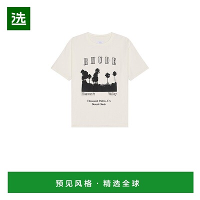 1h可退 香港直邮Rhude 男士 Thousand Palms T恤 RHFW25TT02012