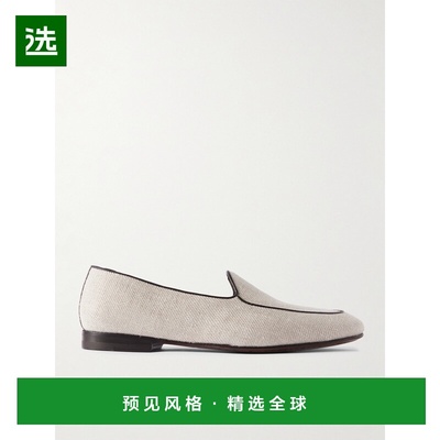 MANOLO BLAHNIK 莫罗·伯拉尼克 男士 Modena Linen-Twil乐福鞋