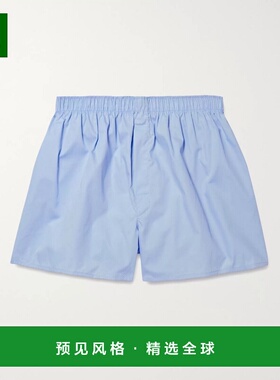 香港直邮1h可退 Sunspel 男士 棉质四角裤 MBOX4700BUAN blue蓝色