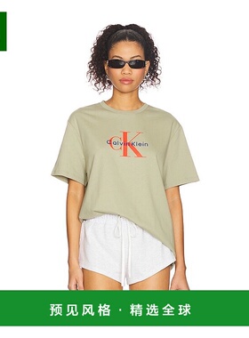 1h可退 香港直邮Calvin Klein 卡尔文·克莱恩 女士 Monologo T恤
