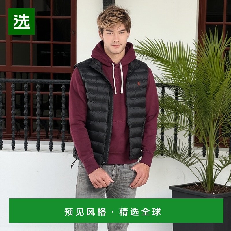 欧洲直邮Polo Ralph Lauren 拉夫劳伦 男士 PEROLINA 羽绒服 黑色
