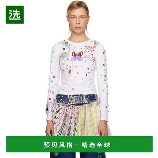 1h可退 香港直邮Chopova Lowena 女士 白色 Day Defunct Beaded J