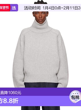 1h可退 香港直邮LE 17 SEPTEMBRE 女士 灰色 Raglan Wool 高领毛