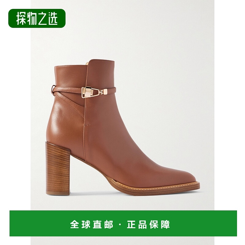 香港直邮Gabriela Hearst 女士 Nina 皮质短靴 1258614SC024CGN