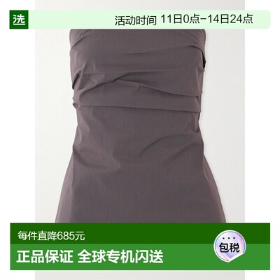 1h可退 香港直邮ST.AGNI 女士 抹胸后绑带褶皱棉混纺上衣 R25211C