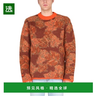 1h可退 香港直邮Erl 男士 CHOKER 上衣 ERL05N023ORANGE brown棕