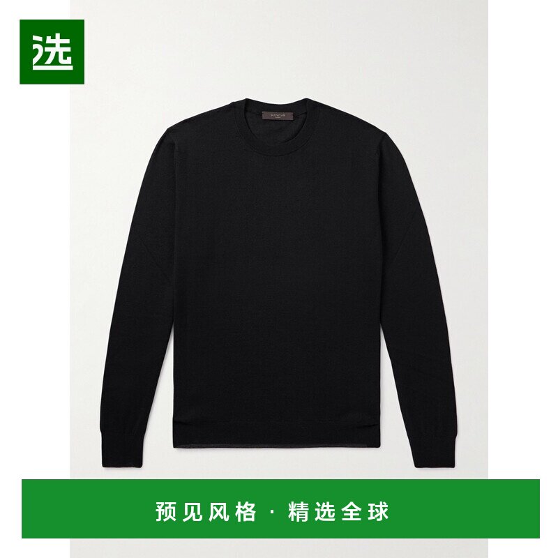 美国直邮1h可退 Slowear 男士 Zanone 修身羊绒真丝混纺毛衣 8102