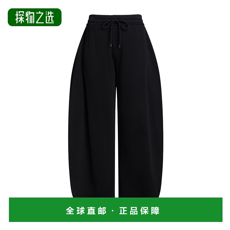 香港直邮Alaia 花瓣绒慢跑裤 AA9P1299J094C卫裤休闲裤阔腿裤