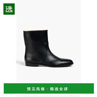 1h可退 香港直邮Sergio Rossi 塞乔·罗西 女士 皮质短靴 B12610M