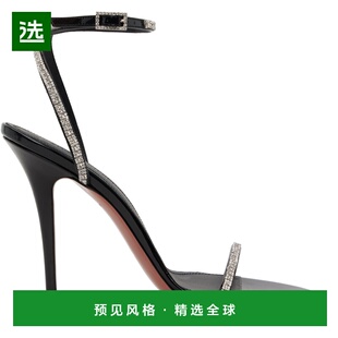 1h可退 香港直邮Amina Muaddi 女士 黑色 Diamante 105 凉鞋 SA00