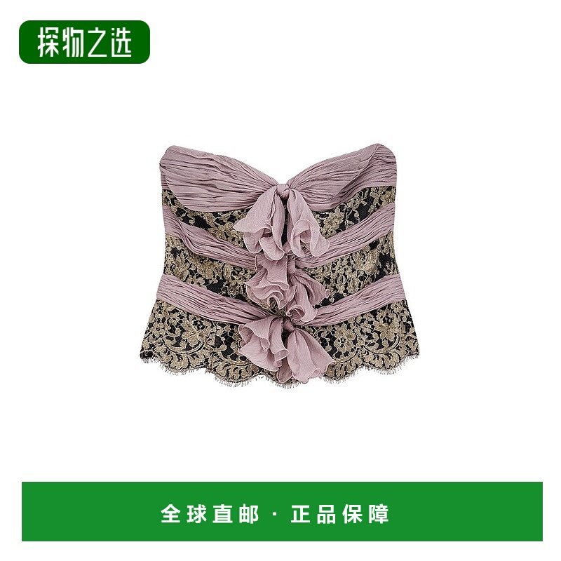 香港直邮valentino 华伦天奴 女士 蝴蝶結露肩上衣 7B0AEB309RD