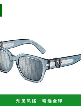 欧洲直邮DIOR DiorOblique S1I-透明蓝色方形太阳镜迪奥