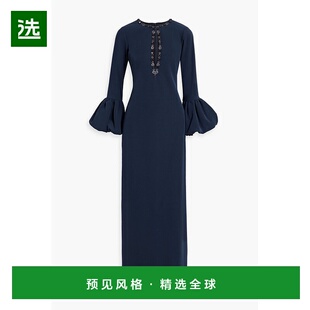 1h可退 香港直邮MARCHESA NOTTE 女士 剪口精饰绉纱礼服 N77K3803