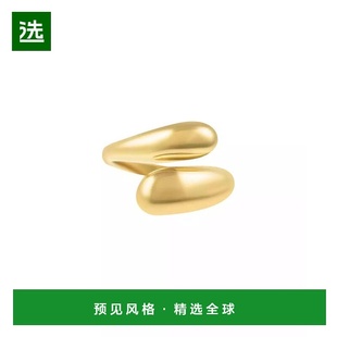 1h可退 【美国直邮】Adornia金色防锈重叠粗带戒指 时尚个性设计