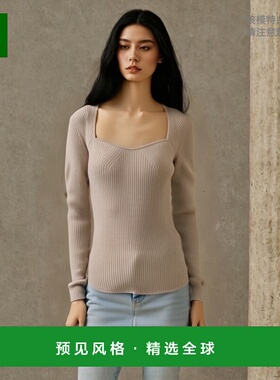 香港直邮Isabel Marant 徽标长袖针织套衫 PU0083FAA1L45I针织衫