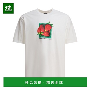 香港直邮STUSSY 男士T恤 19051081201 AW2025 白色 短袖T恤