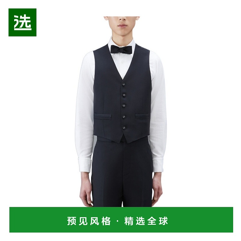 香港直邮Thom Browne 羊毛V领马甲 MVC001B00626