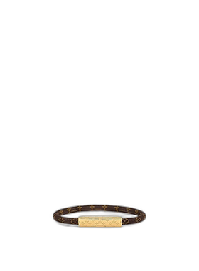 1h可退 欧洲直邮LV/路易威登 复古老花 黄铜手镯男女同款 棕色