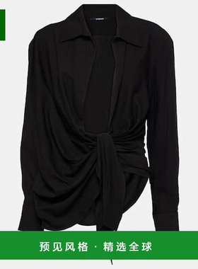 1h可退 香港直邮Jacquemus 女士 La Chemise Bahia 系带细节上衣