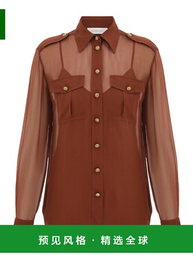 香港直邮Zimmermann Memento 口袋衬衫 6125TF252长袖真丝