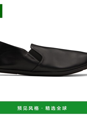 1h可退 香港直邮The Row 男士 黑色 Vincit Slip-on 乐福鞋 F2070