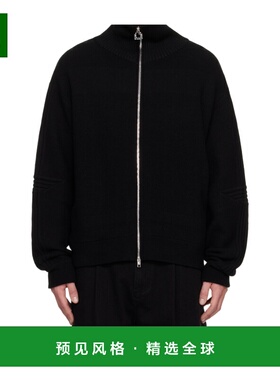 香港直邮WOOYOUNGMI 男士针织衫 W253KN19532B AW2025 黑色 拉链
