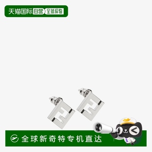 Forever FENDI耳環(huán)耳釘銀色 芬迪 歐洲直郵FENDI