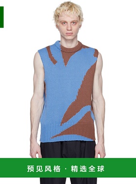 1h可退 香港直邮Jil Sander 吉尔·桑达 男士 蓝色马甲 J22FB0109