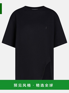 1h可退 香港直邮The Attico 女士 黑色棉质T恤 251WCT00350JJJ025